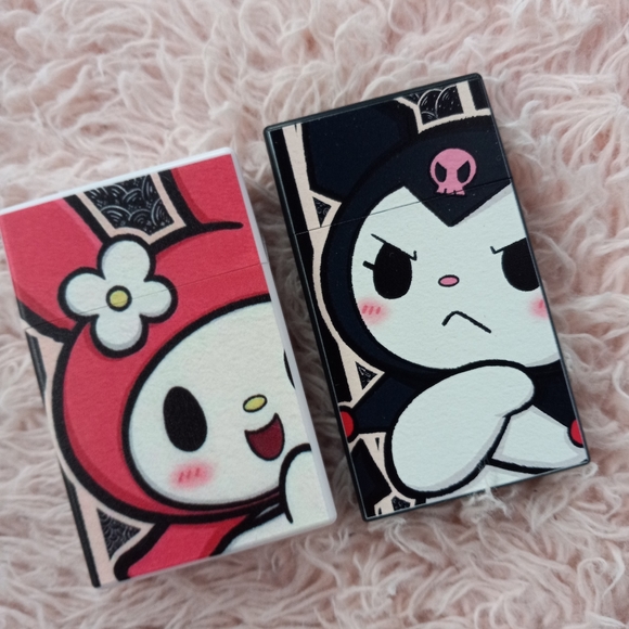 Hello Kitty Kuromi slim cigarette case! Sanrio kawaii! EUC! Plastic, nwot - Picture 11 of 12